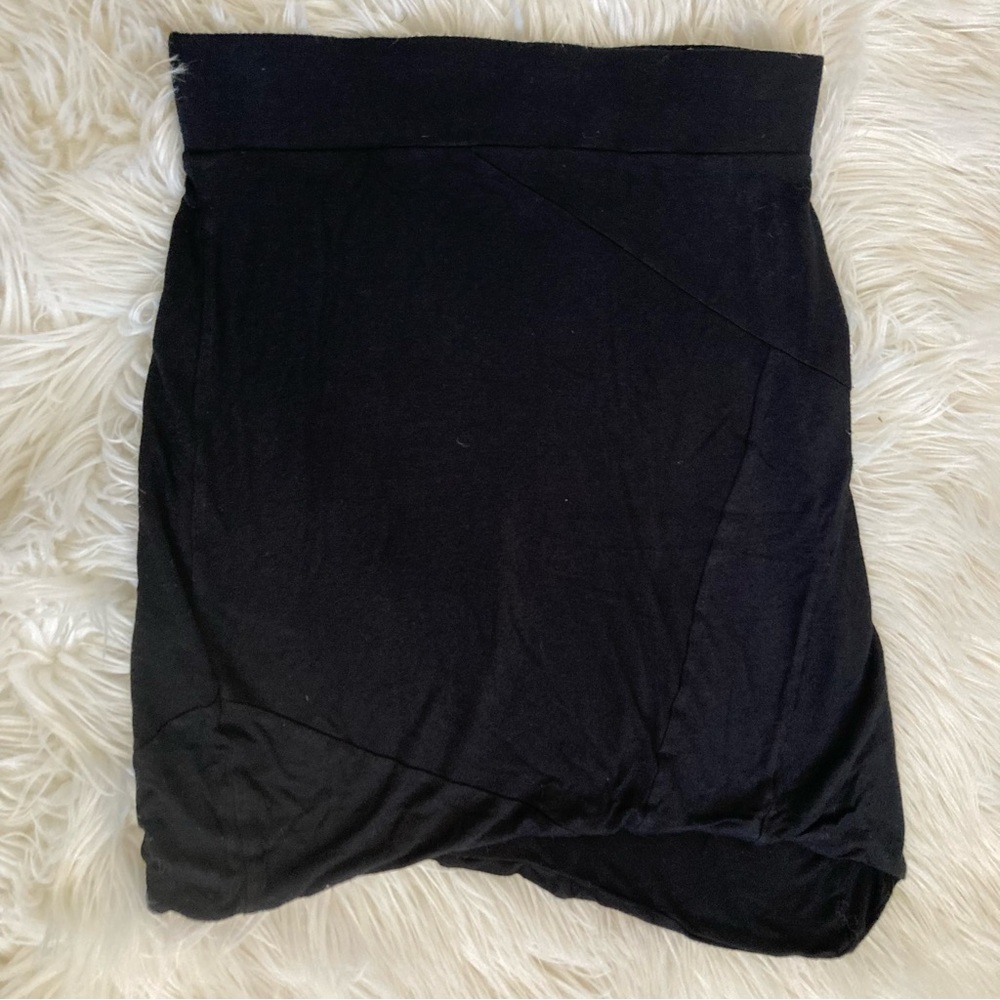118- Fluxus Asymmetrical Bodycon Mini Skirt
